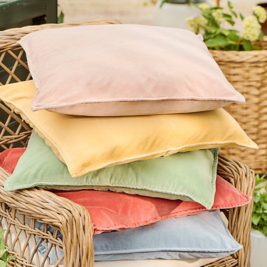 IB Laursen Velour Kissenbezug rosa