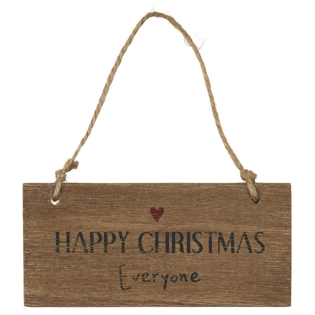 IB Laursen Holzschild Happy Christmas Everyone