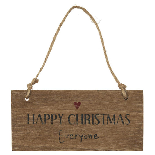 IB Laursen Holzschild Happy Christmas Everyone