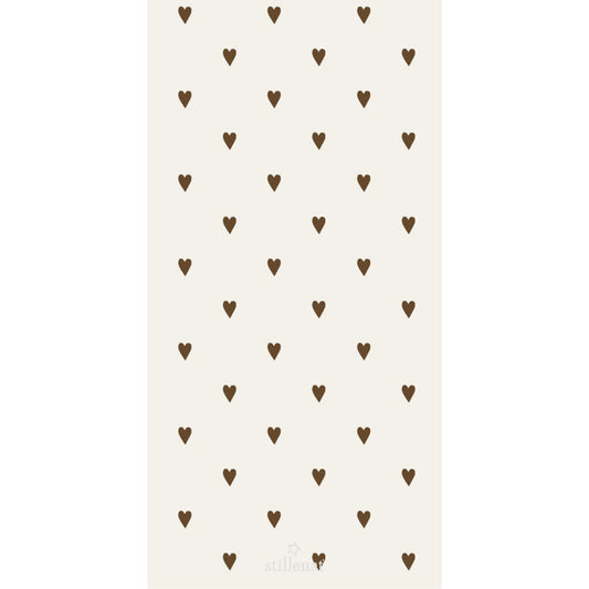 IB Laursen Servietten mit braunen Herzen