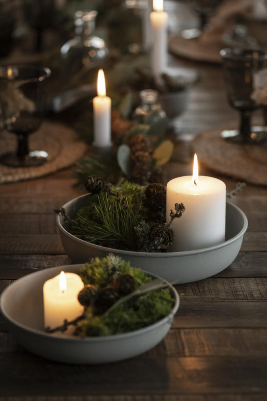 IB Laursen runde Metallschale groß grau 23 cm Ø