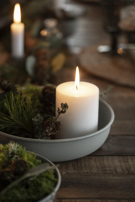 IB Laursen runde Metallschale groß grau 23 cm Ø