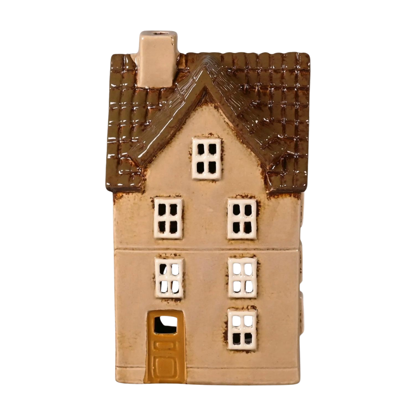 Det Gamle Apotek Keramikhaus beige braun