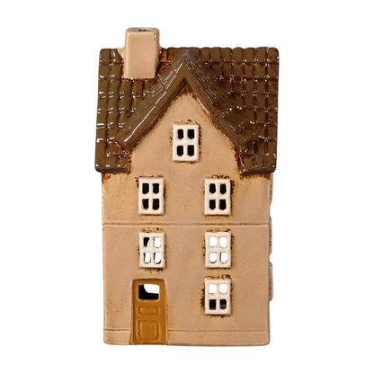 Det Gamle Apotek Keramikhaus beige braun