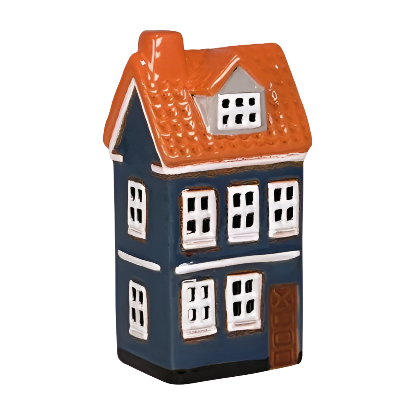 Det Gamle Apotek Keramikhaus dunkelblau