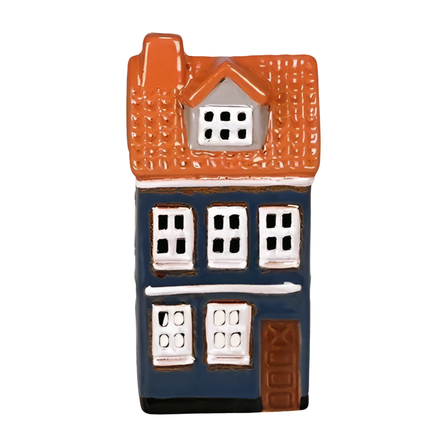 Det Gamle Apotek Keramikhaus dunkelblau