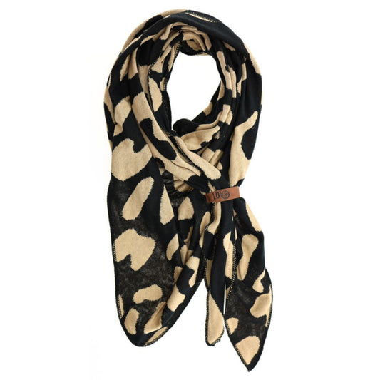 Lot83 Schal Bobbie schwarz camel