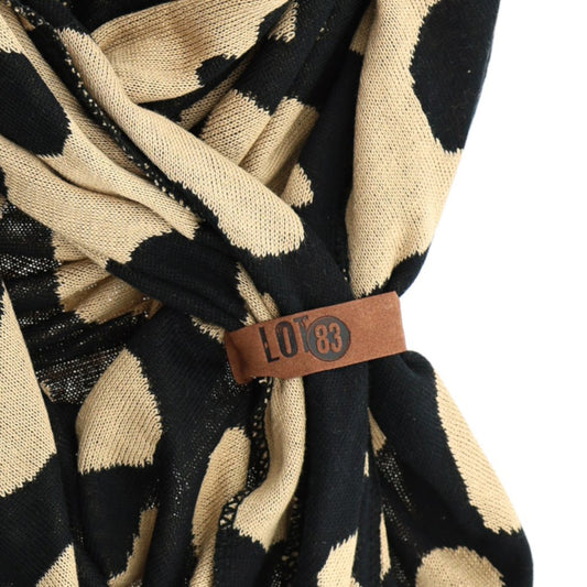 Lot83 Schal Bobbie schwarz camel