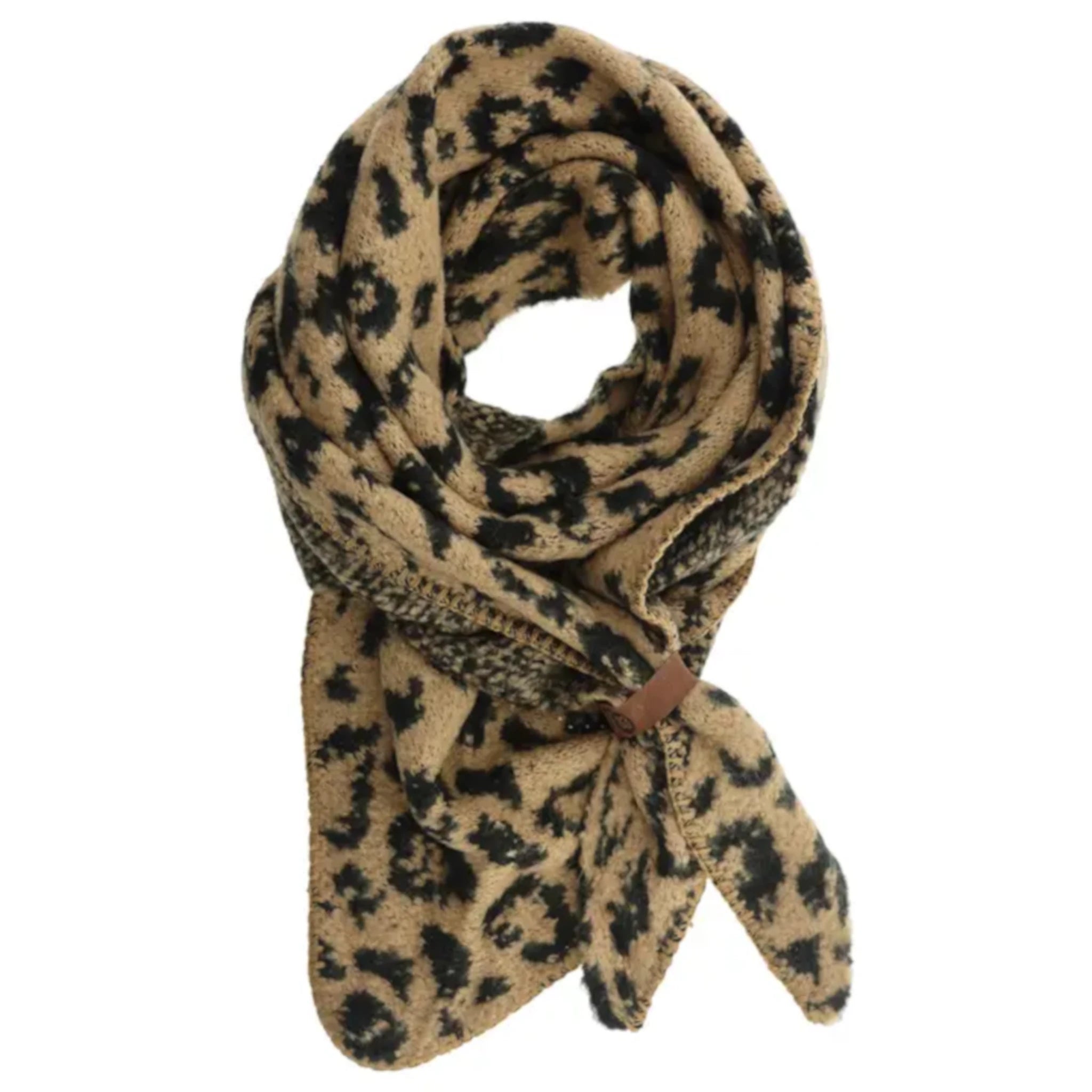Lot83 Schal Nina Leopard Taupe