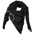Lot83 Dreieckiger Strickschal Fien Schwarz