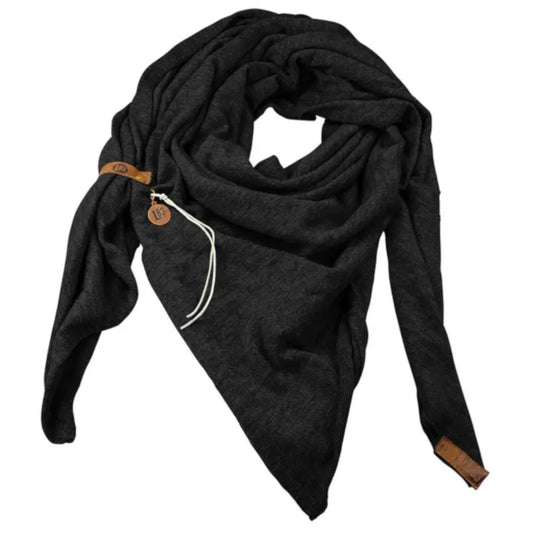 Lot83 Dreieckiger Strickschal Fien Schwarz