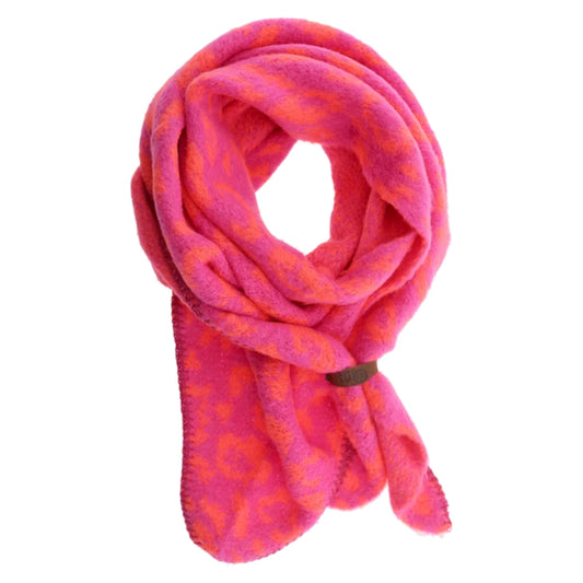 Lot83 Schal Nina Leopard Fuchsie
