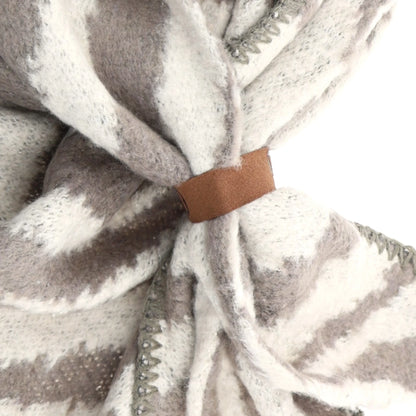 Lot83 Schal Nina Zebra grau