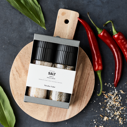 Nicolas Vahé Geschenkbox Bio Chili Salz & Bärlauch