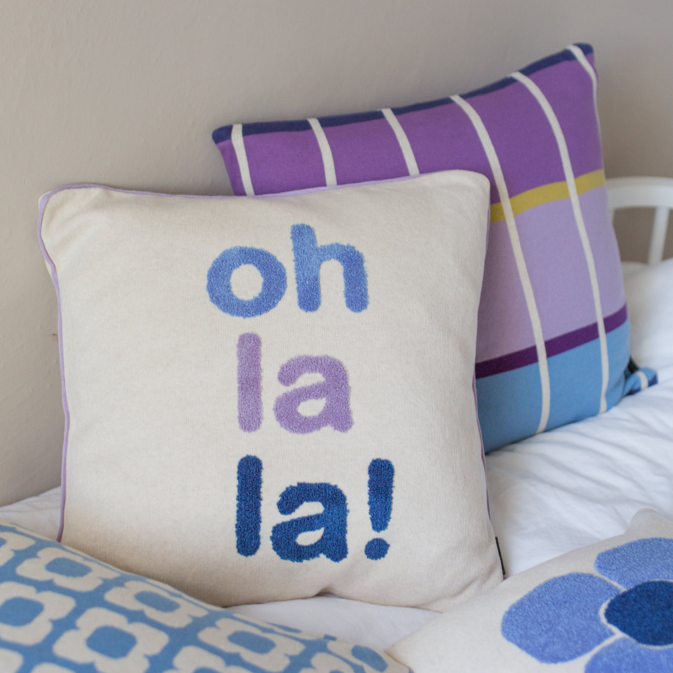 Funky Doris Kissenhülle Oh la la! blue