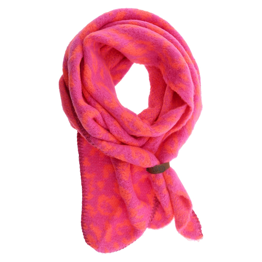 Lot83 Schal Nina Leopard Fuchsie