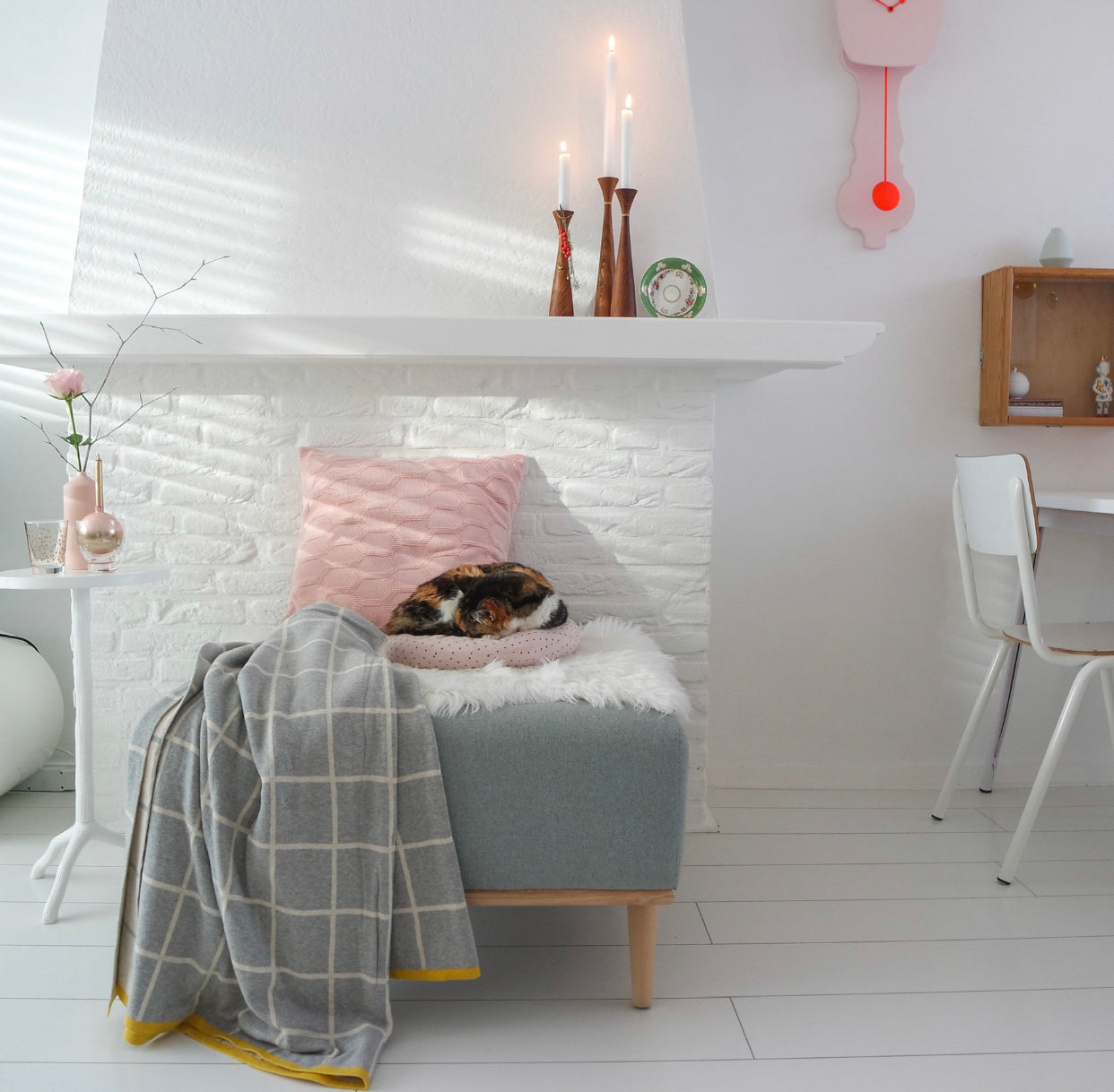 Funky Doris Wolldecke Todden grau