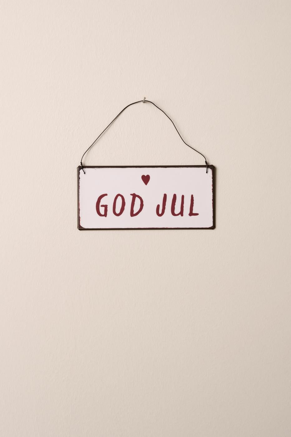 IB Laursen Metallschild God Jul