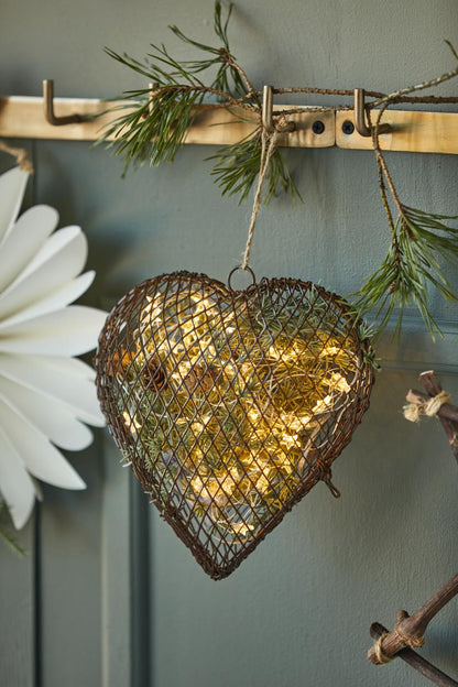IB Laursen Herz zum hängen doppelt Draht