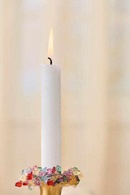 IB Laursen Stabkerze weiß Rustikal 18 cm
