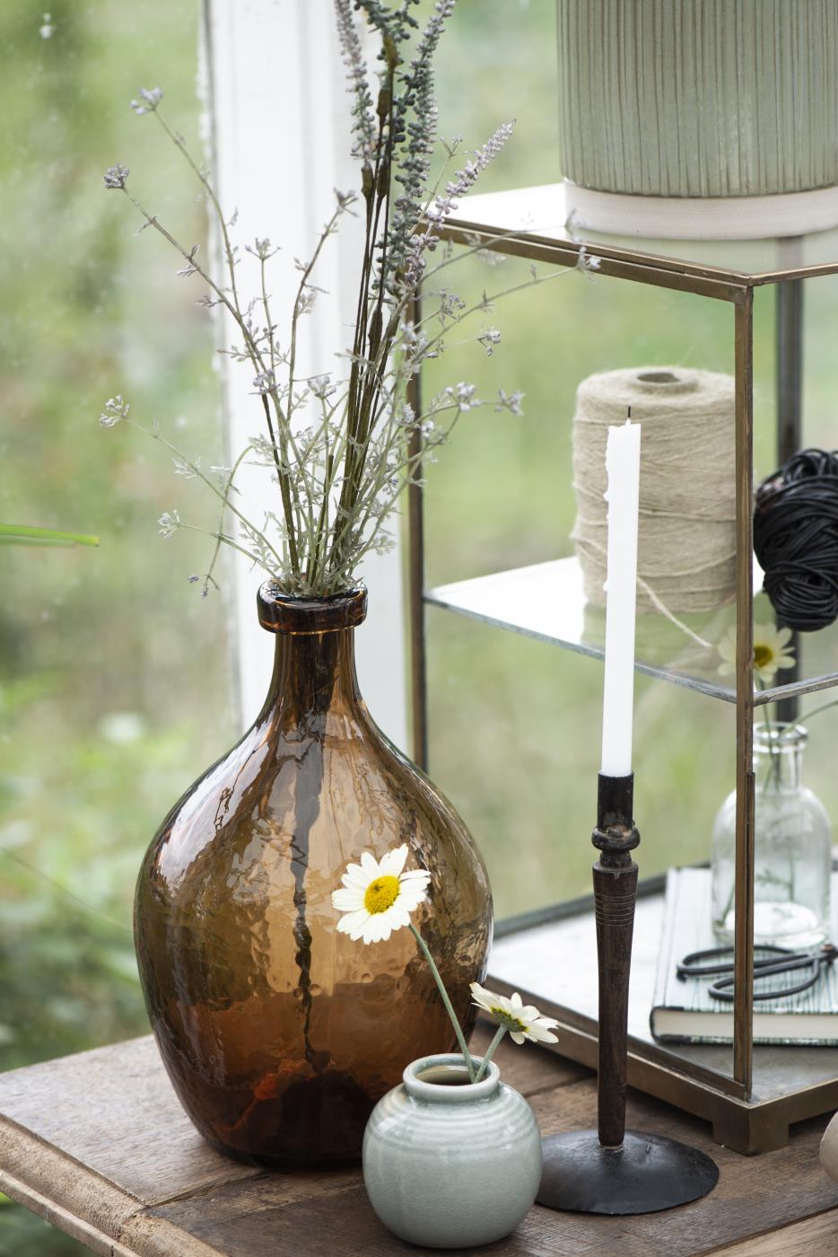 IB Laursen Glasballon Mundgeblasen braun