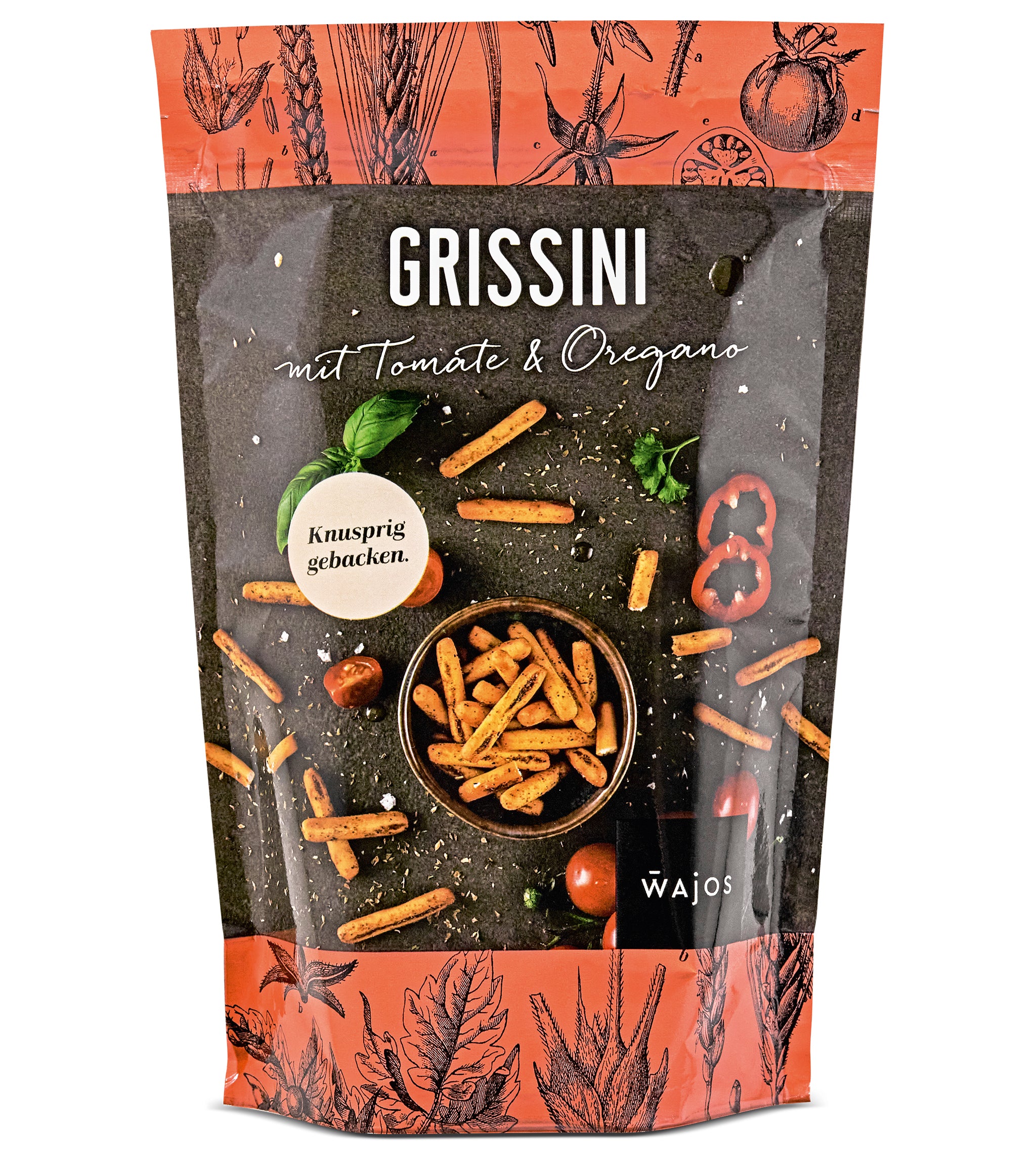 Wajos Grissini mit Tomate & Oregano 75g