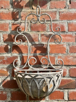 Exner großer Blumentopf Shabby ArtFerro Metall braun