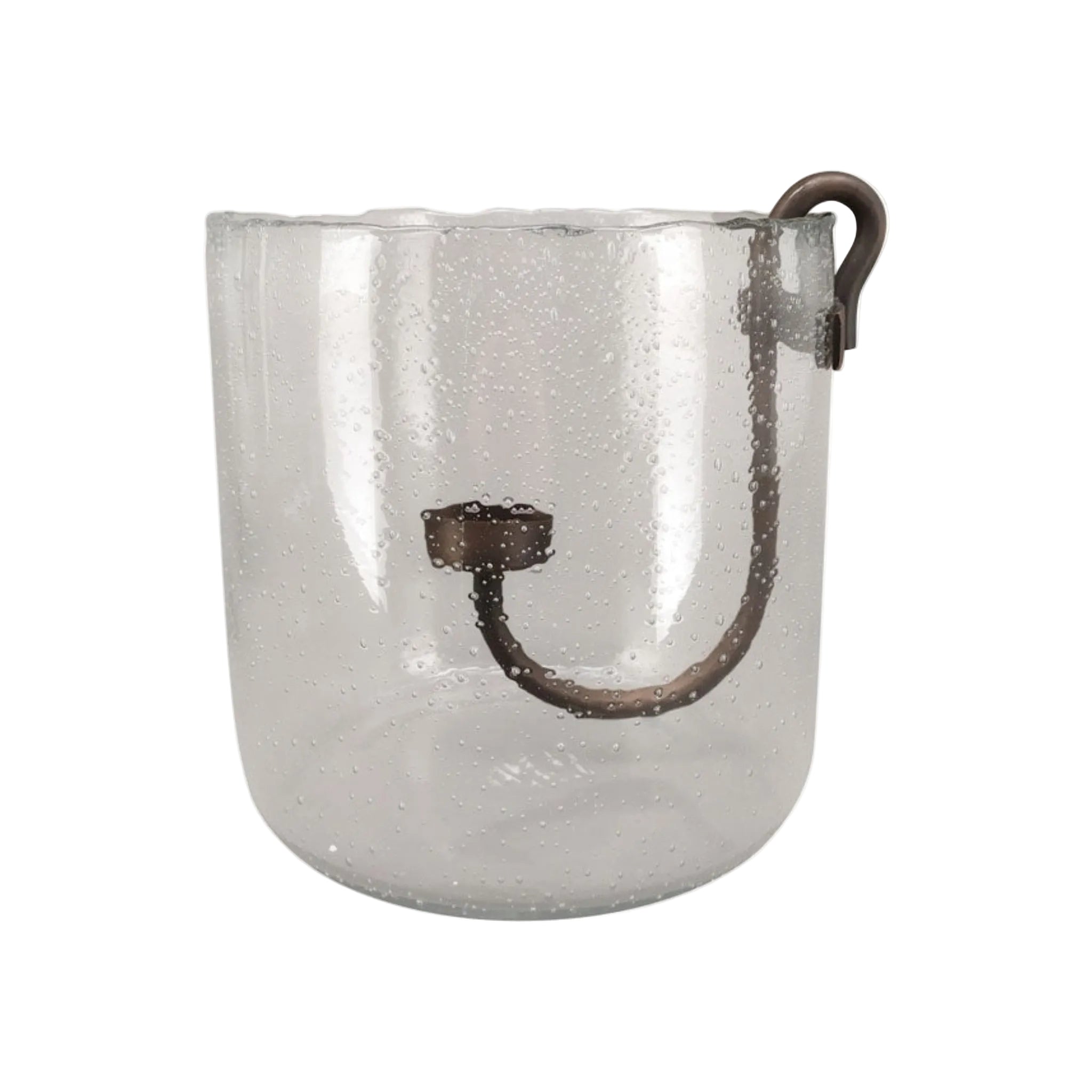 Windlicht mit Kerzenhalter Verre Glas & Metall