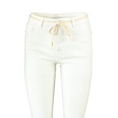 Zabaione Capri Hose Ri44vka creme weiß