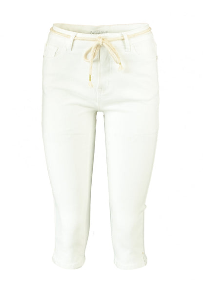 Zabaione Capri Hose Ri44vka creme weiß