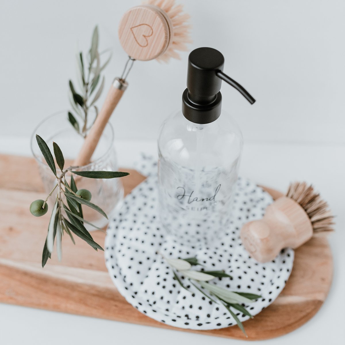 Eulenschnitt Seifenspender Handseife & Herz transparent